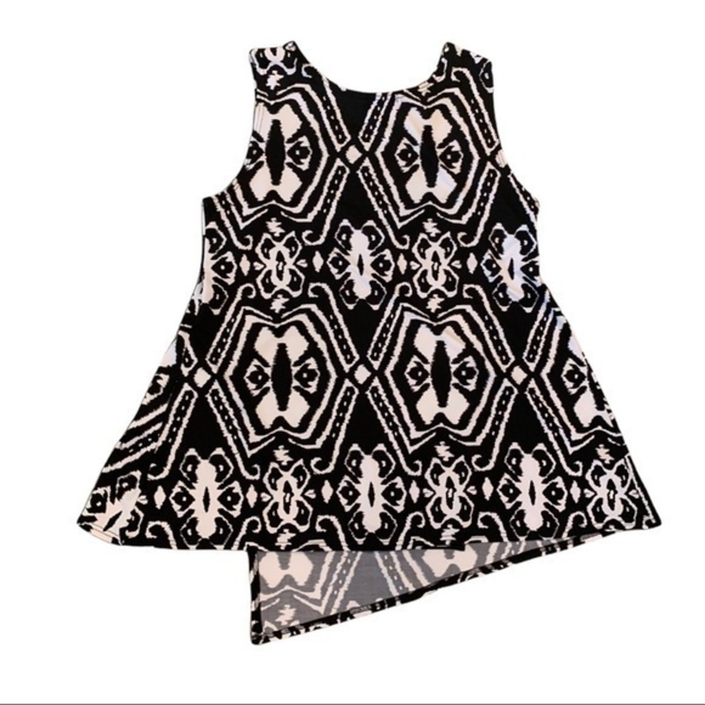 Neiman Marcus sleeveless black/white tunic - Picture 3 of 8